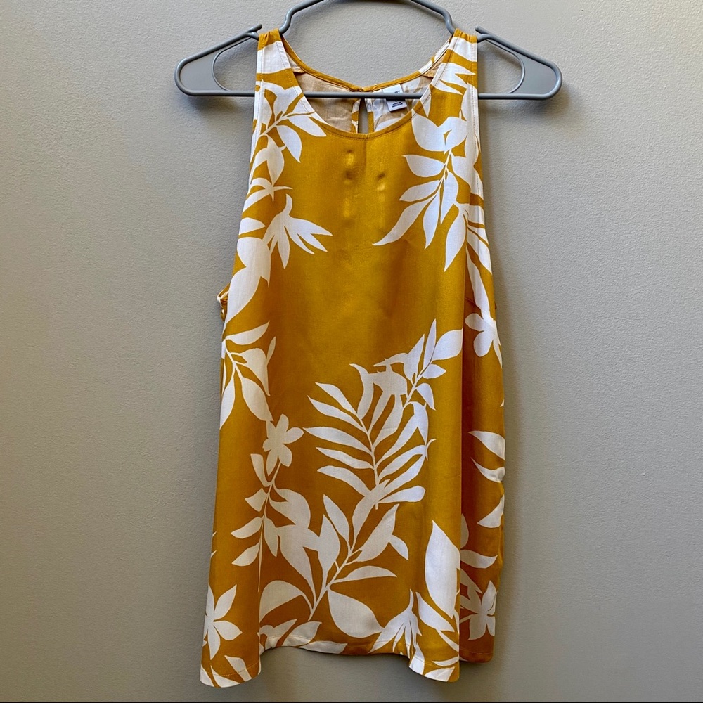 Old Navy | Yellow Tropical Tank Top